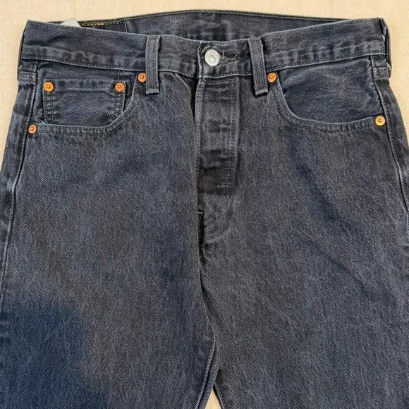 Levi's | 501 Original Straight Leg Jeans Black | Men's 31x30 - Picture 2 of 9